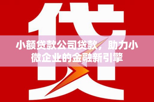 香格里拉小额贷款公司贷款，助力小微企业的金融新引擎