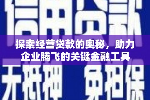 香格里拉探索经营贷款的奥秘，助力企业腾飞的关键金融工具