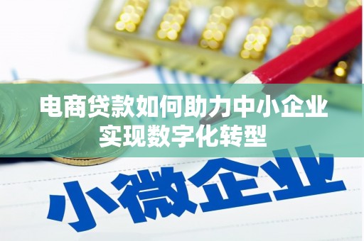 香格里拉电商贷款如何助力中小企业实现数字化转型