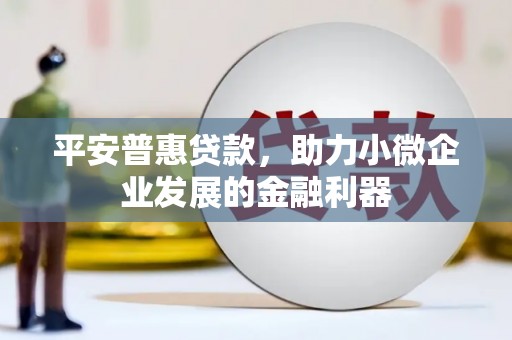 香格里拉平安普惠贷款，助力小微企业发展的金融利器