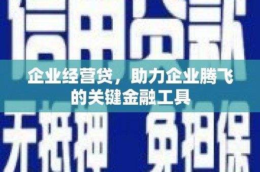 香格里拉企业经营贷，助力企业腾飞的关键金融工具