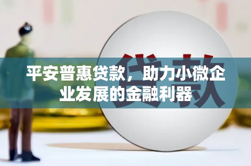 香格里拉平安普惠贷款，助力小微企业发展的金融利器