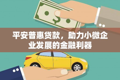 香格里拉平安普惠贷款，助力小微企业发展的金融利器