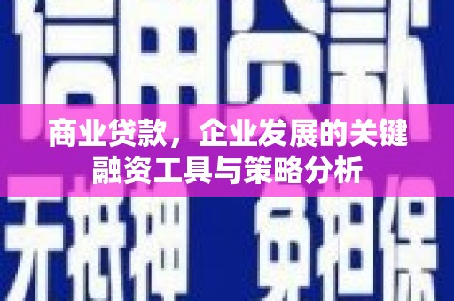 香格里拉商业贷款，企业发展的关键融资工具与策略分析