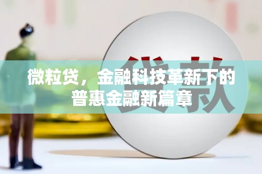 香格里拉微粒贷，金融科技革新下的普惠金融新篇章