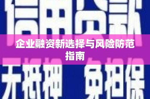 香格里拉企业融资新选择与风险防范指南